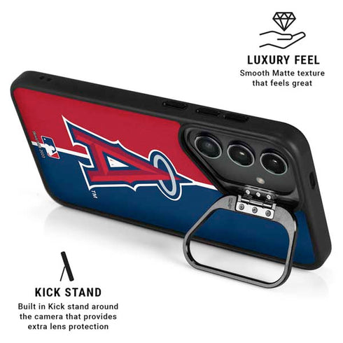 MLB Los Angeles Angels Split Galaxy S24 FE Kickstand Case